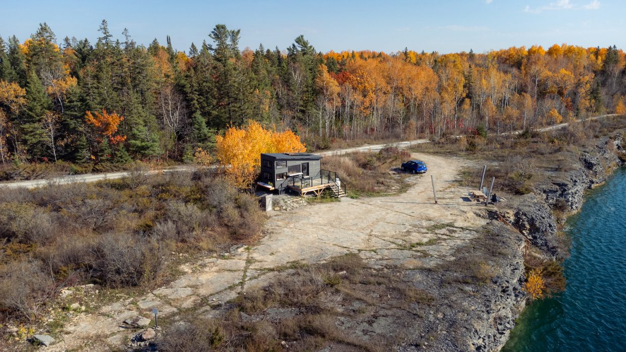 Hawkweed Cabin Exterior Fall