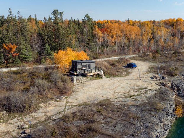 Hawkweed Cabin Exterior Fall